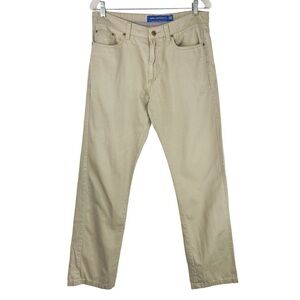 TOPITOP Men’s High Quality Khaki Colored Chinos Peru Size W30 and Inseam 29 1/2